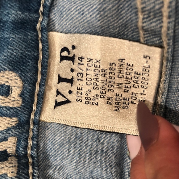 V.I.P Ripped Blue Jeans - Picture 2 of 5